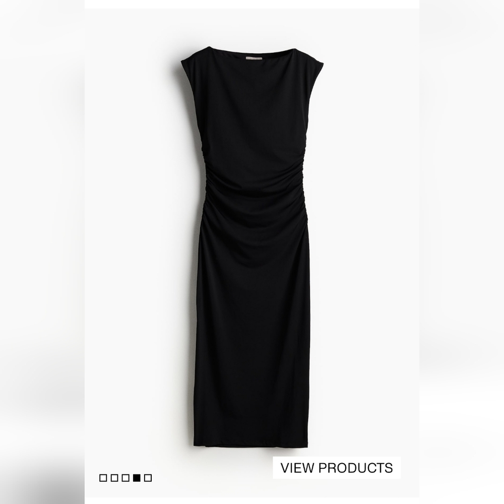 H&M Black Midi Dress